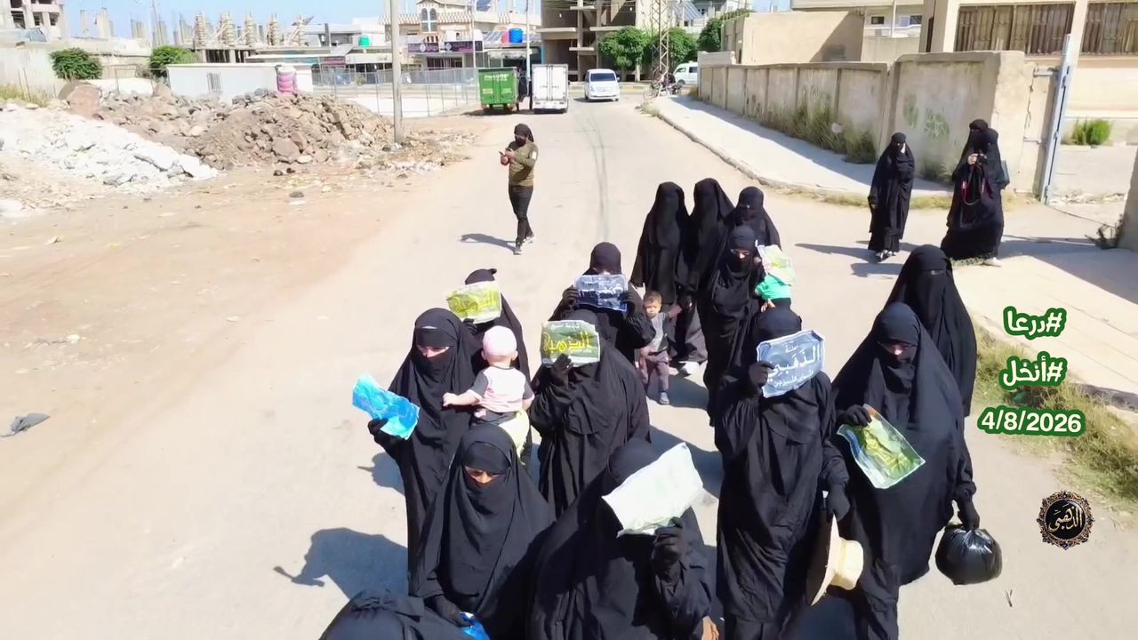حملة الذهبي للحجاب الشرعي في إنخل بدرعا